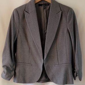 Amanda and Chelsea 3/4 Scrunch Sleeve Jacket - Blue Grey